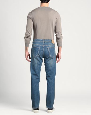 Man Jeans Blue Size 40 Cotton, Elastane