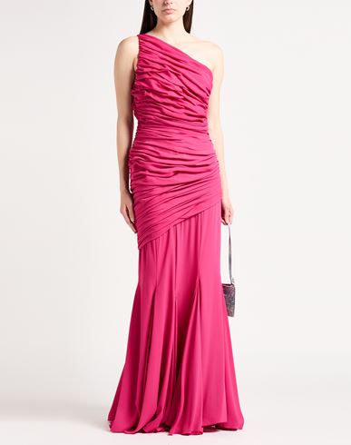 Woman Maxi dress Fuchsia Size 4 PES