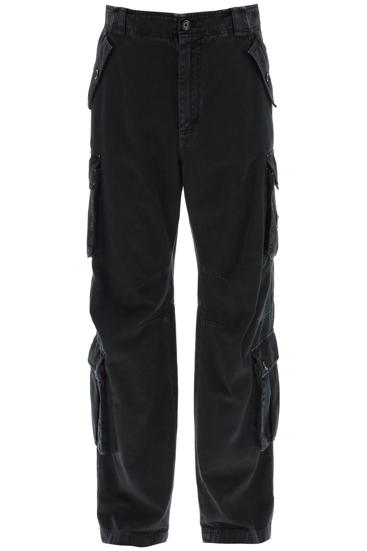 Wide-leg Cargo Pants