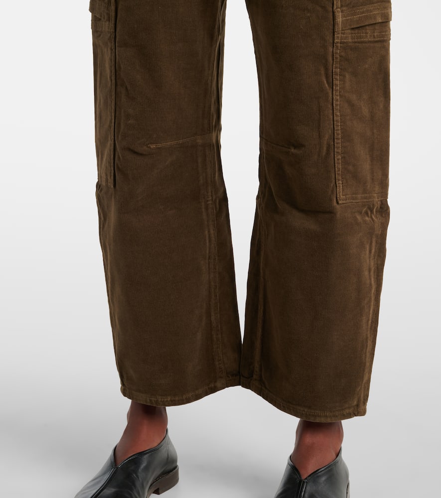Marcelle low-rise barrel-leg cargo jeans