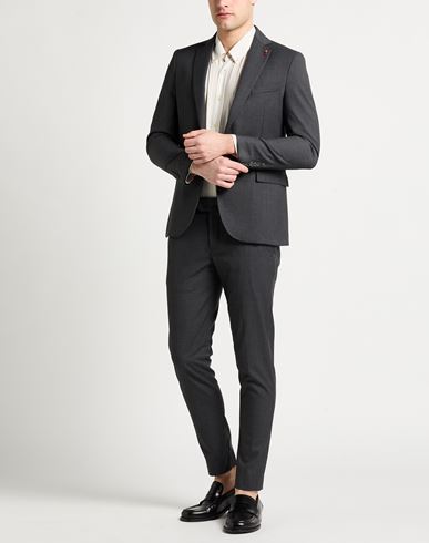 Man Suit Charcoal Size 34 Polyester, Viscose, Elastane
