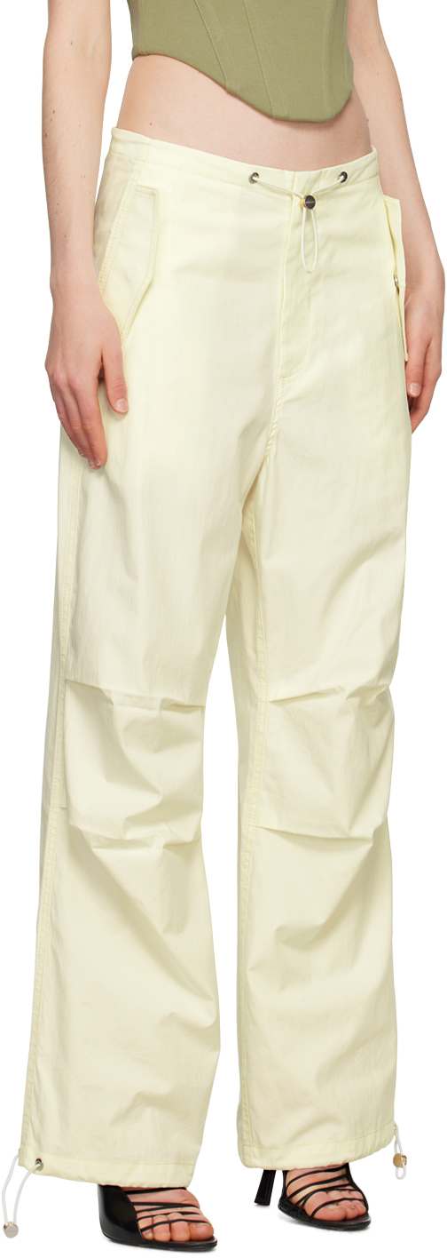 Dion Lee Off-White Toggle Parachute Trousers