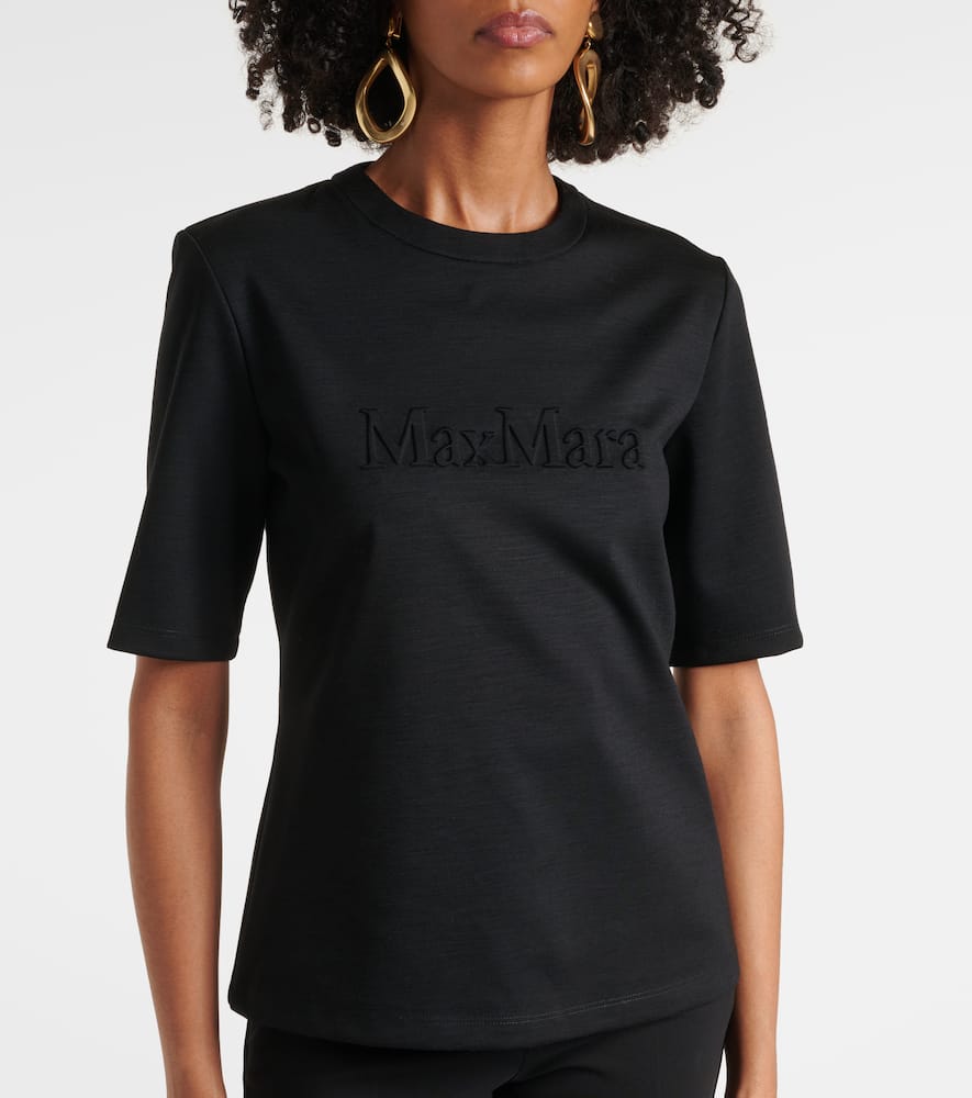 Peter embroidered wool T-shirt