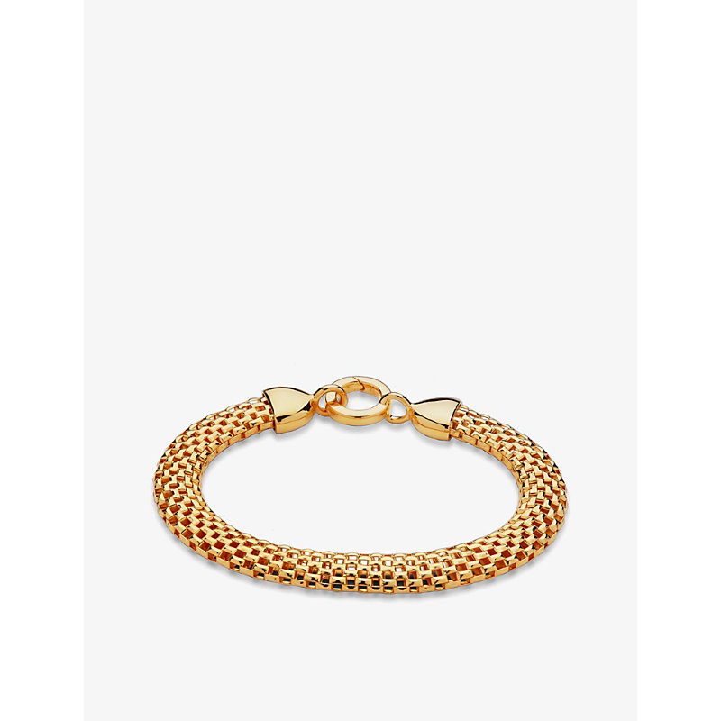 Womens Gold Heirloom 18ct Gold Vermeil Sterling Silver Bracelet 