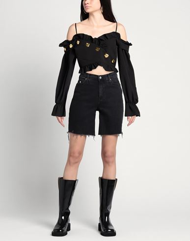 Woman Top Black Size S Polyester, Elastane