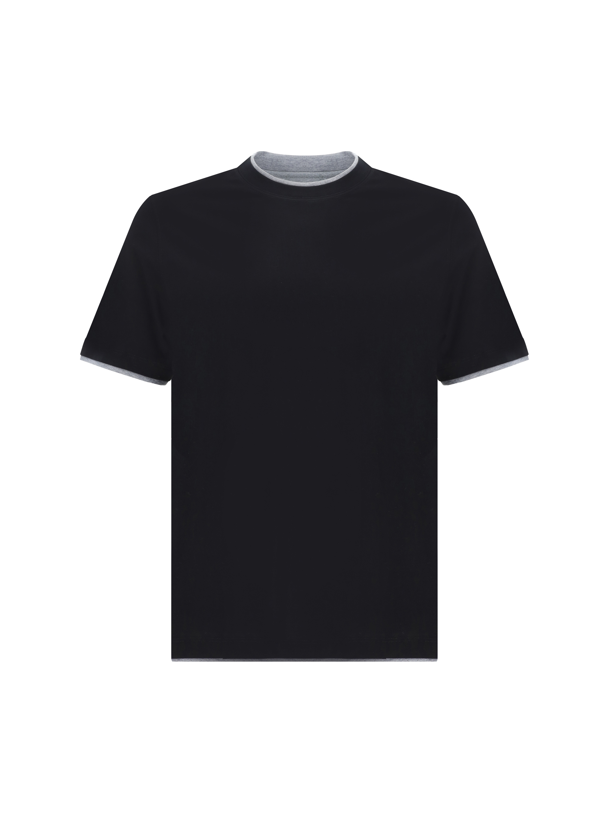 Layered-effect T-shirt - Black