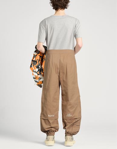 Man Pants Camel Size S Cotton