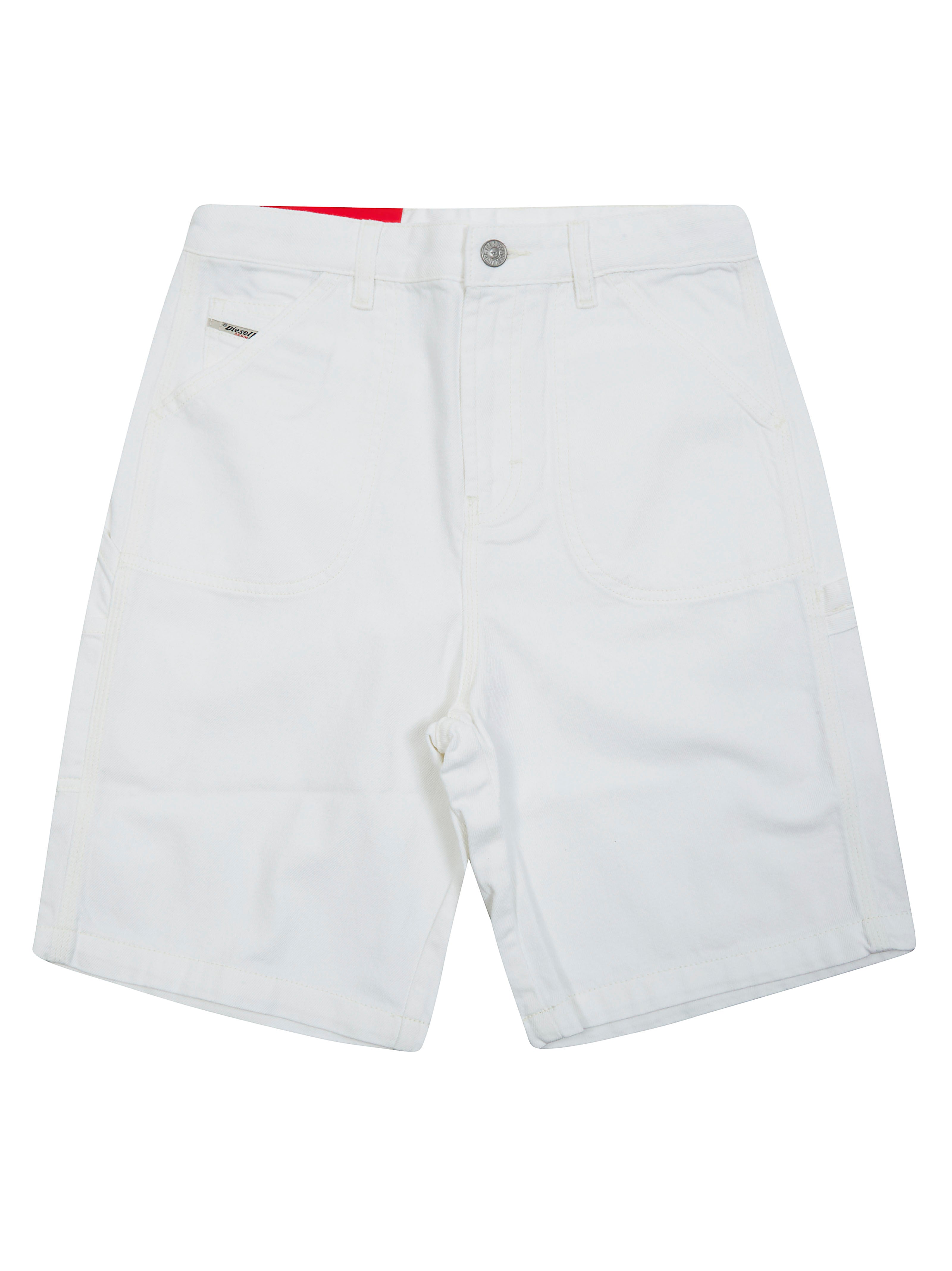 Kids Wide-Leg Drill Bermuda Shorts