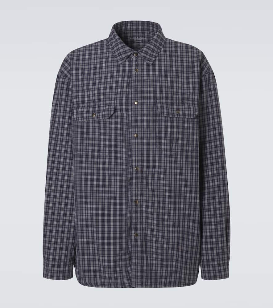 Padded reversible overshirt
