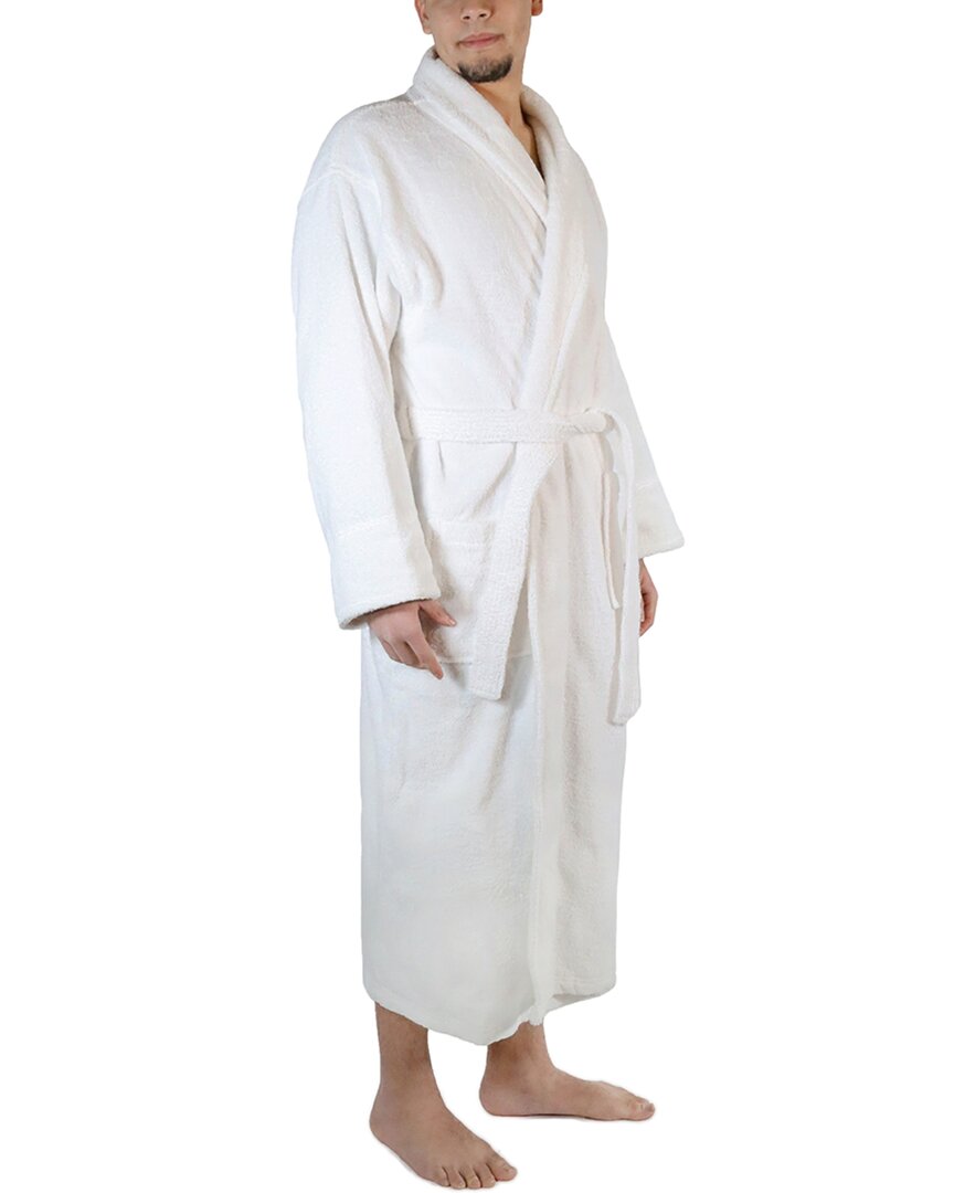 Dnu Men's Turkish Cotton Terry Ultra-Plush And Absorbent Long Bathrobe