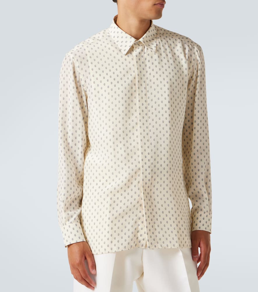Paisley silk crêpe de chine shirt