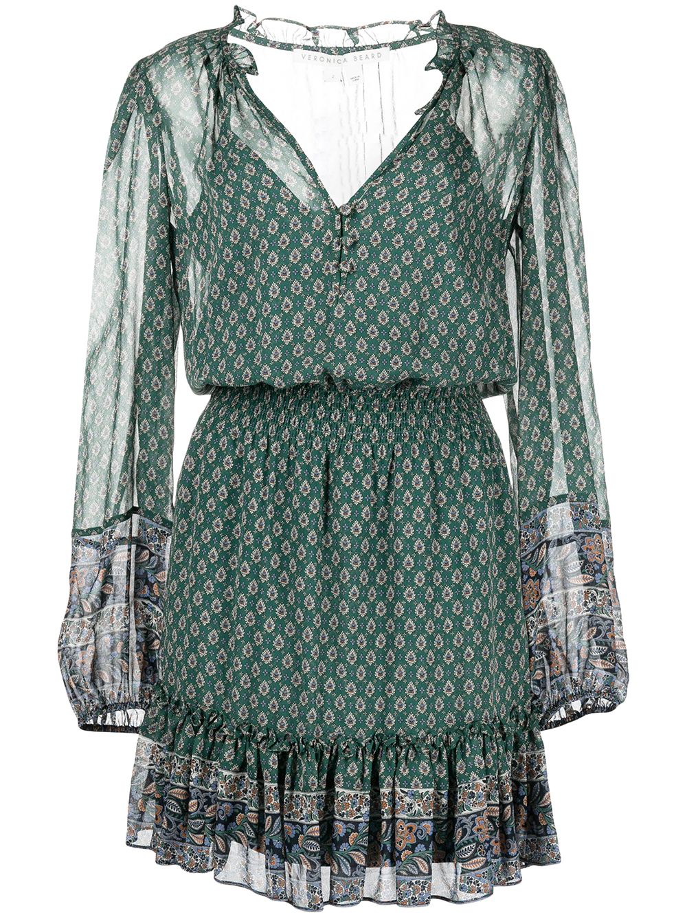 Destiny print dress - Green