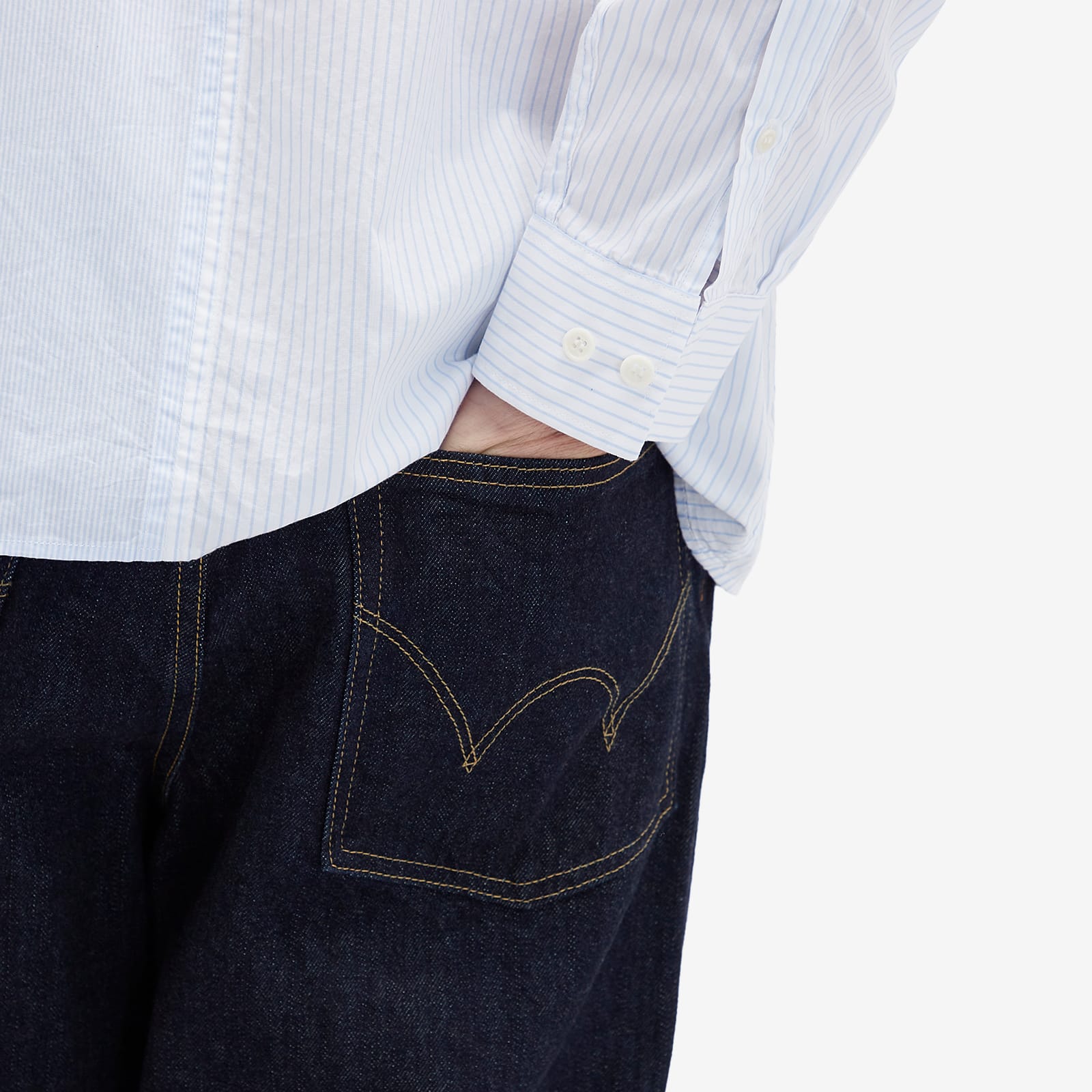 Edwin Men's Wide Pant in Blue Rinsed