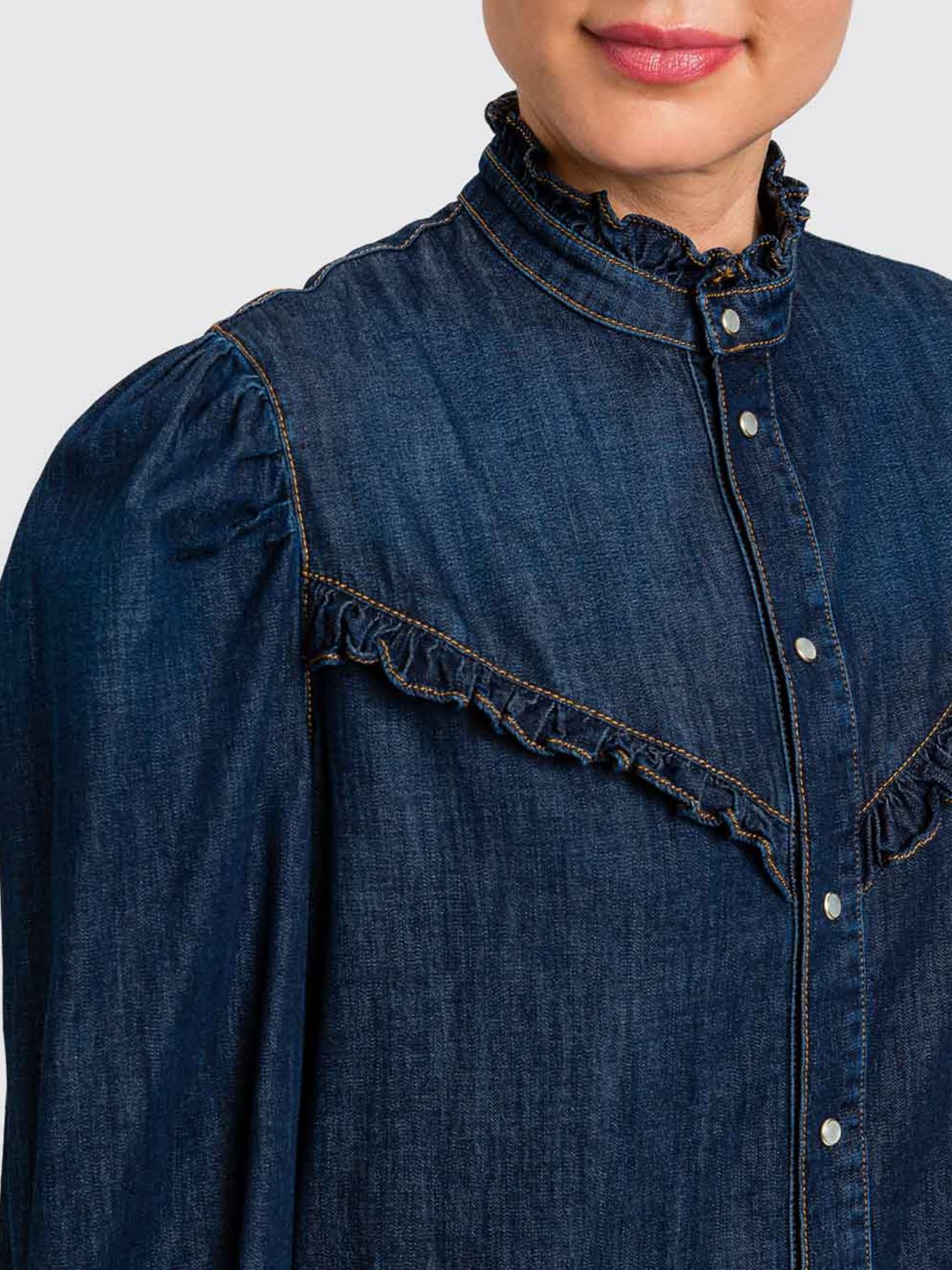 Shirt Woman color Denim