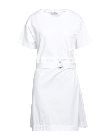 Woman Mini dress White Size S Cotton