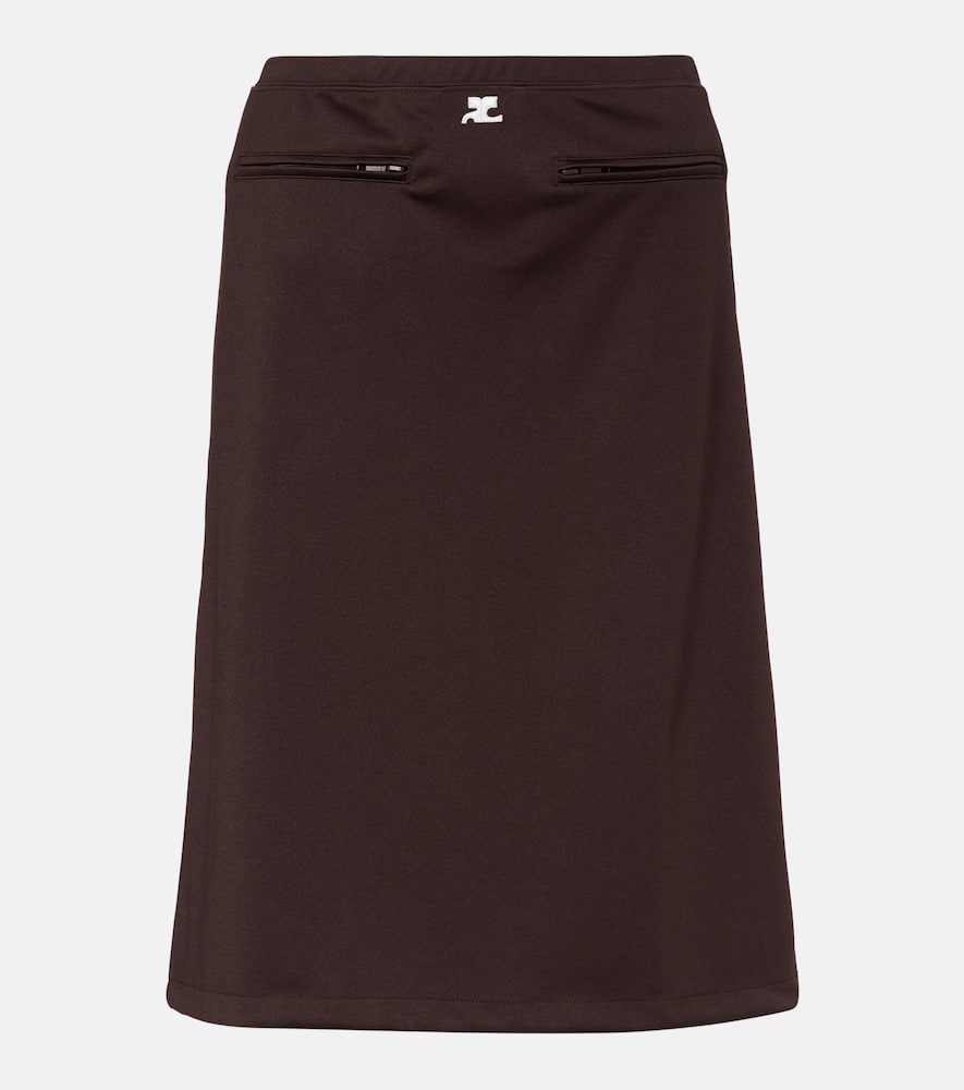 Courrèges Interlock Tracksuit midi skirt