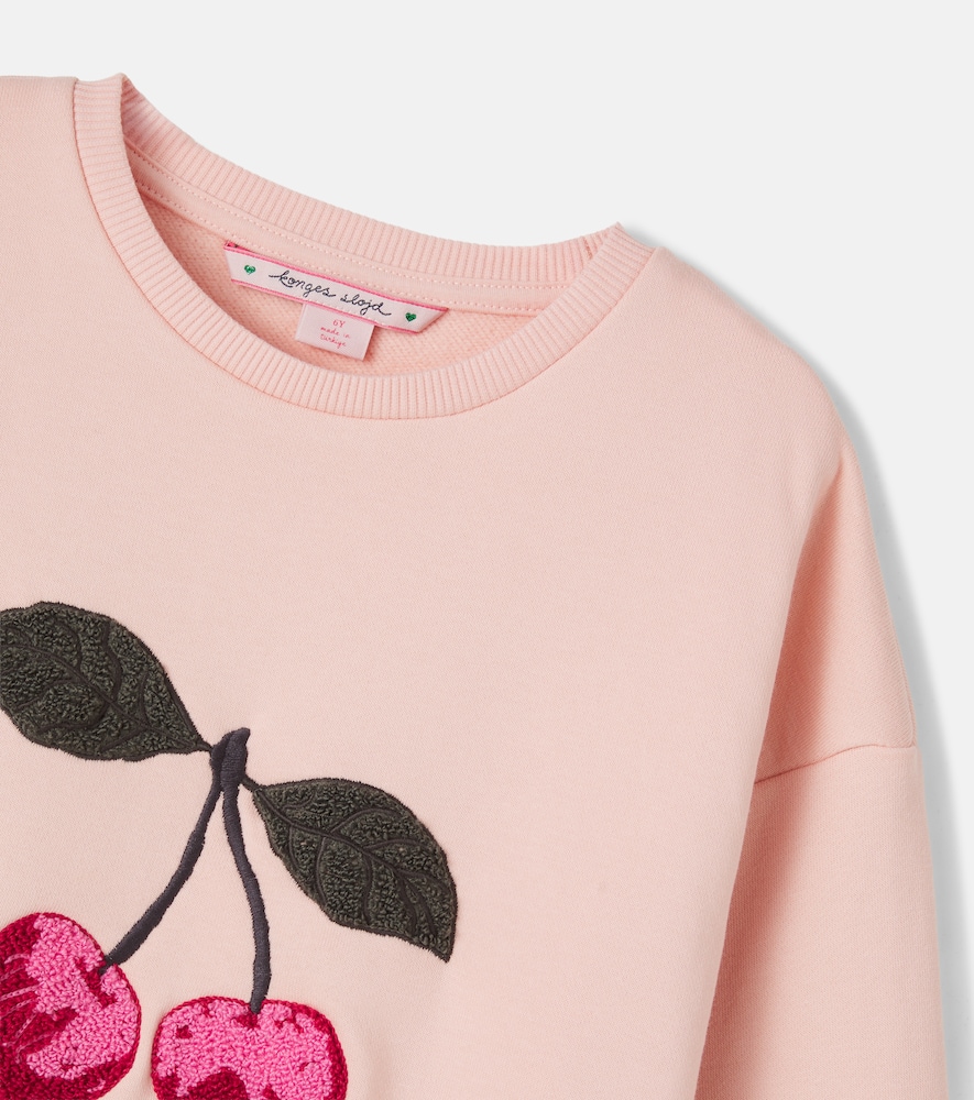 Konges Sløjd Lou embroidered cotton jersey sweatshirt