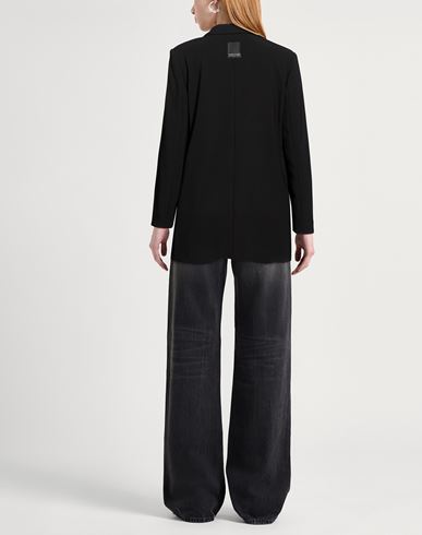 Woman Blazer Black Size 4 Polyester