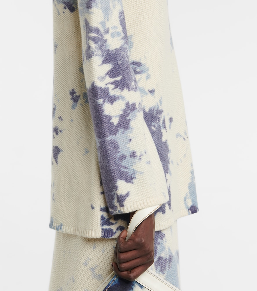 Exclusive to Mytheresa - Tie-dye cashmere minidress