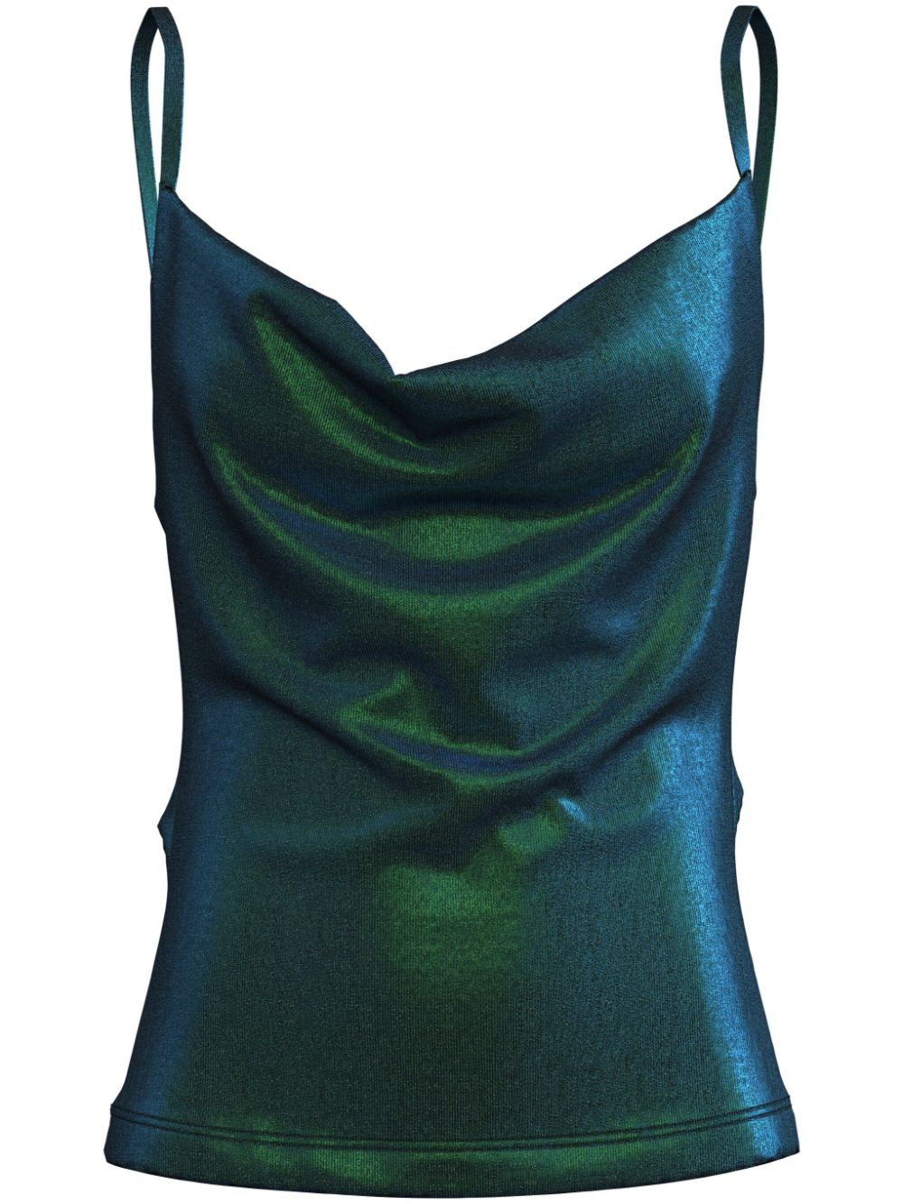 Lurex camisole top - Green