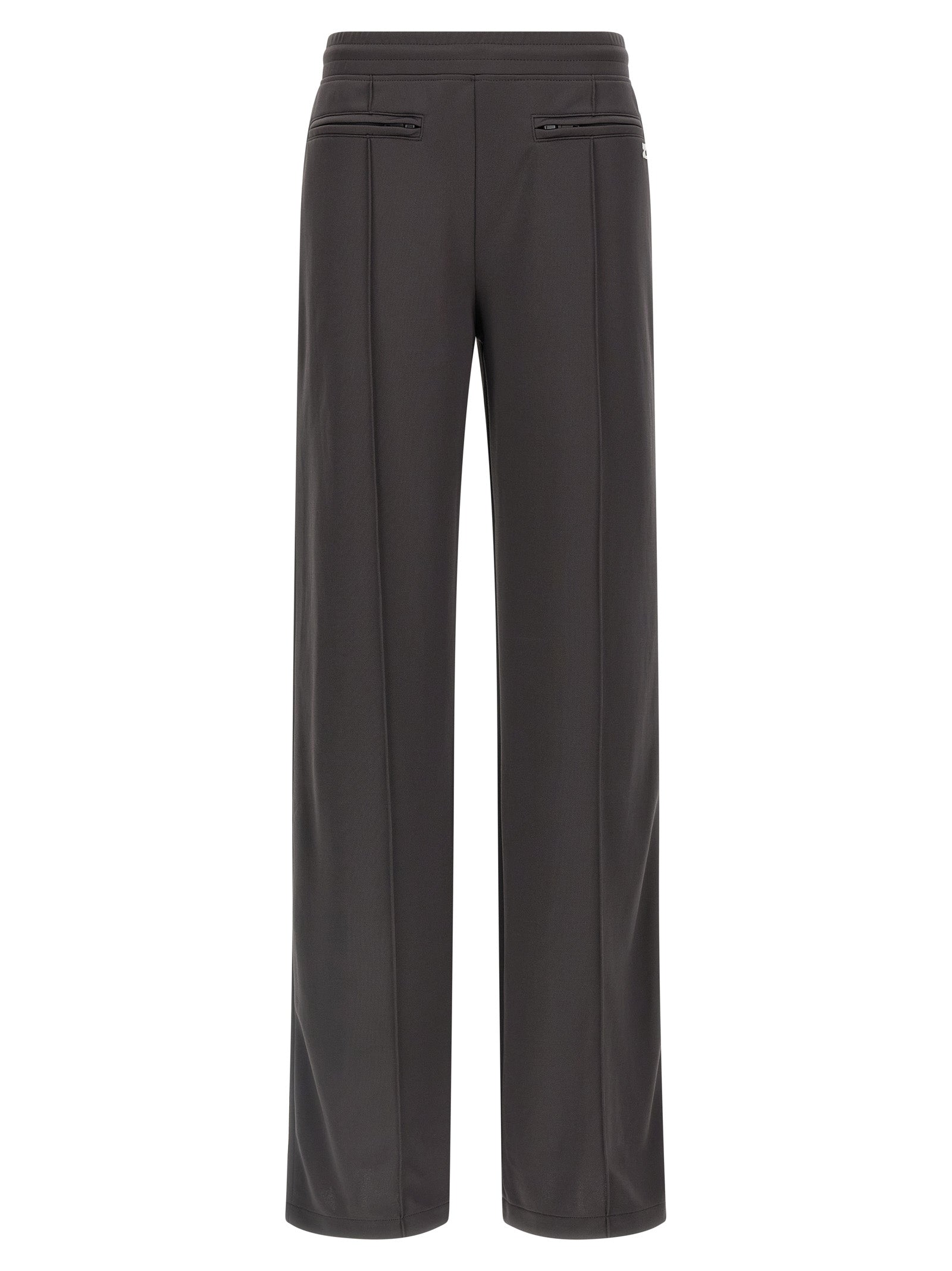 Polyester Flared Joggers — Gray