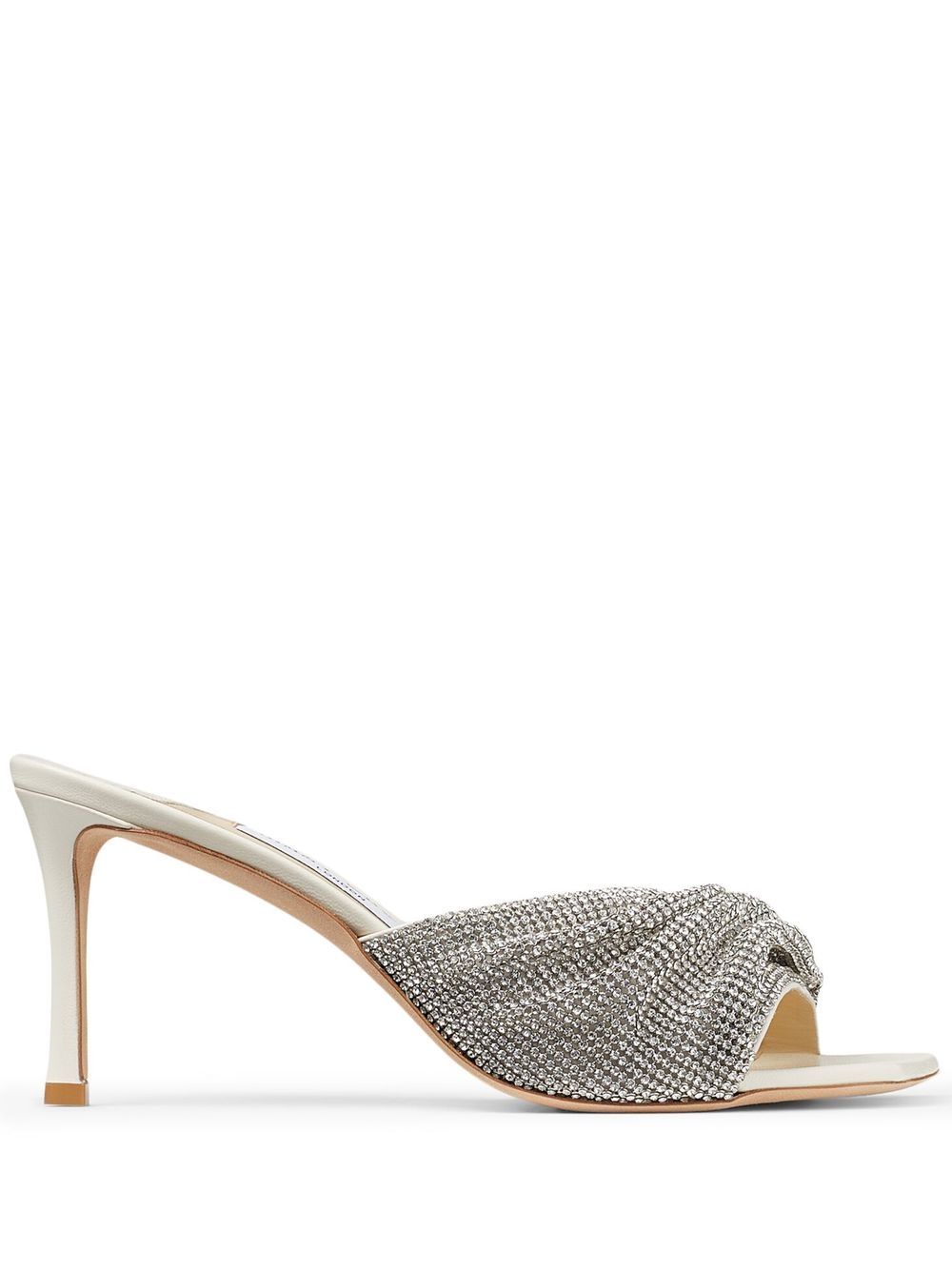 Naria 75mm heeled mules - Neutrals