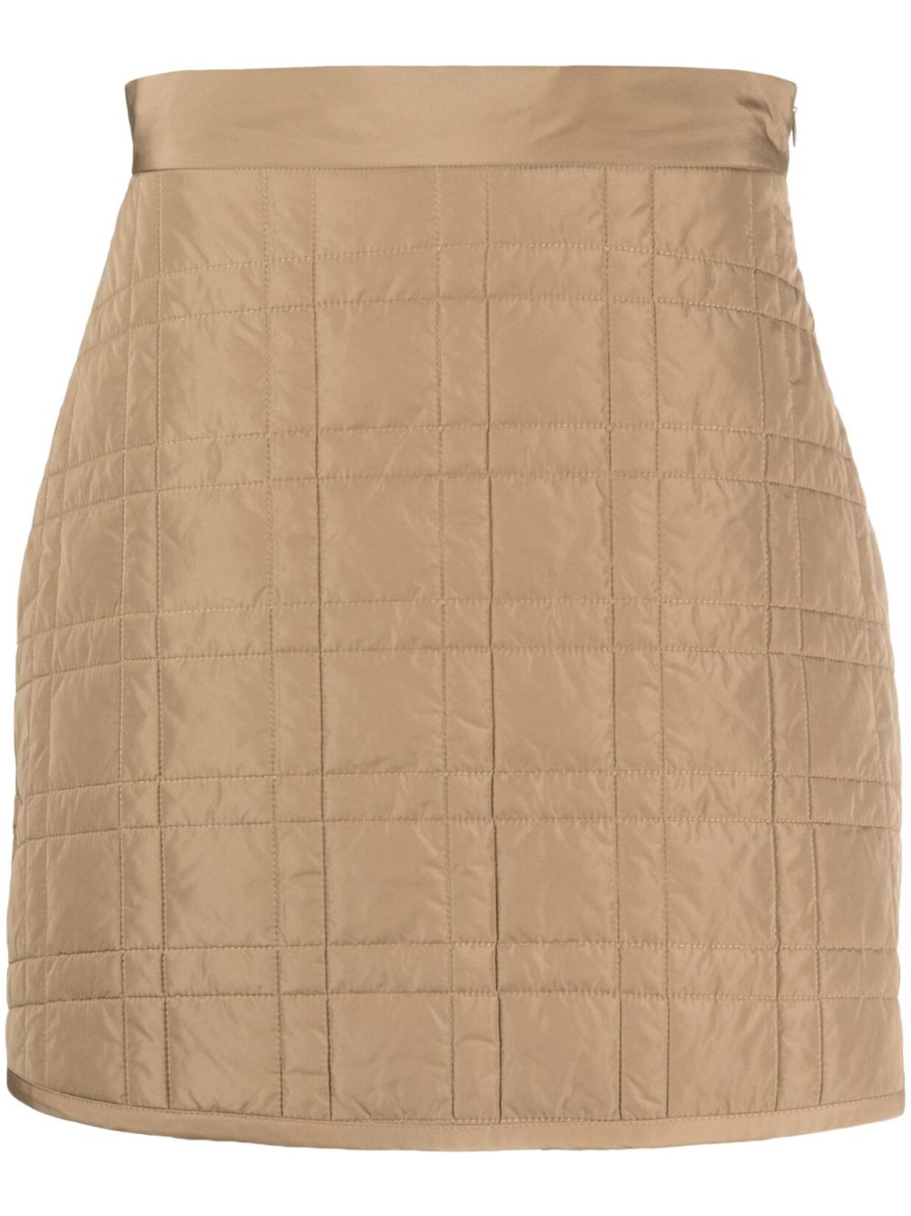 Padded high-waisted skirt - Neutrals