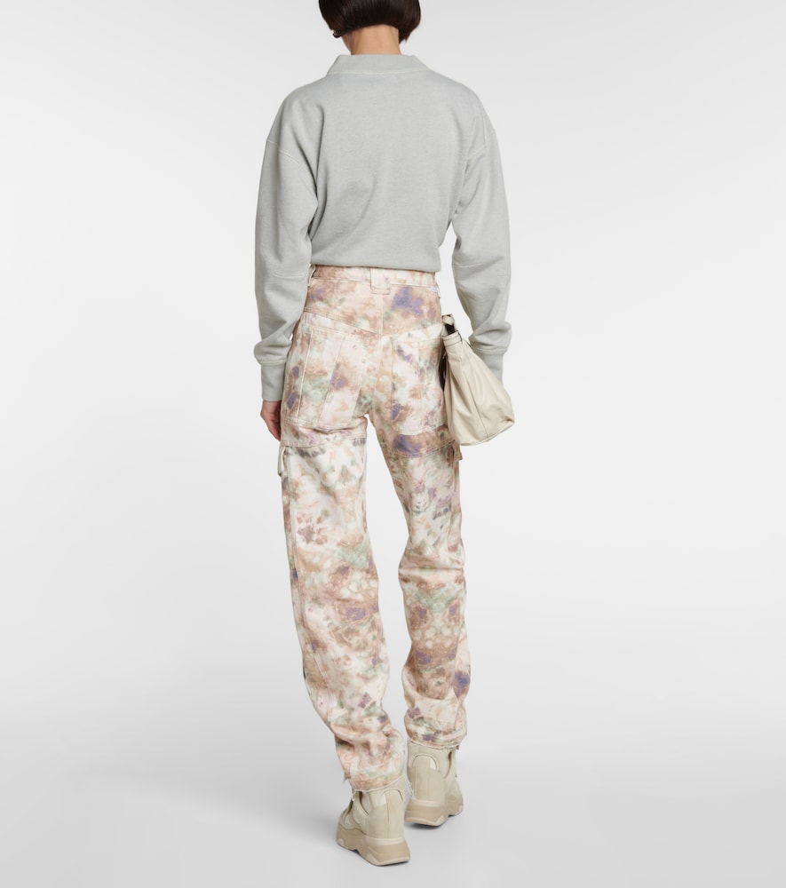 Marant Etoile Vayoneo printed denim cargo pants