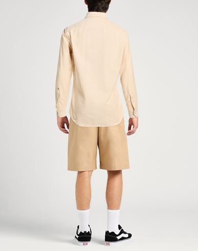Man Shirt Beige Size 15 ¾ Cotton