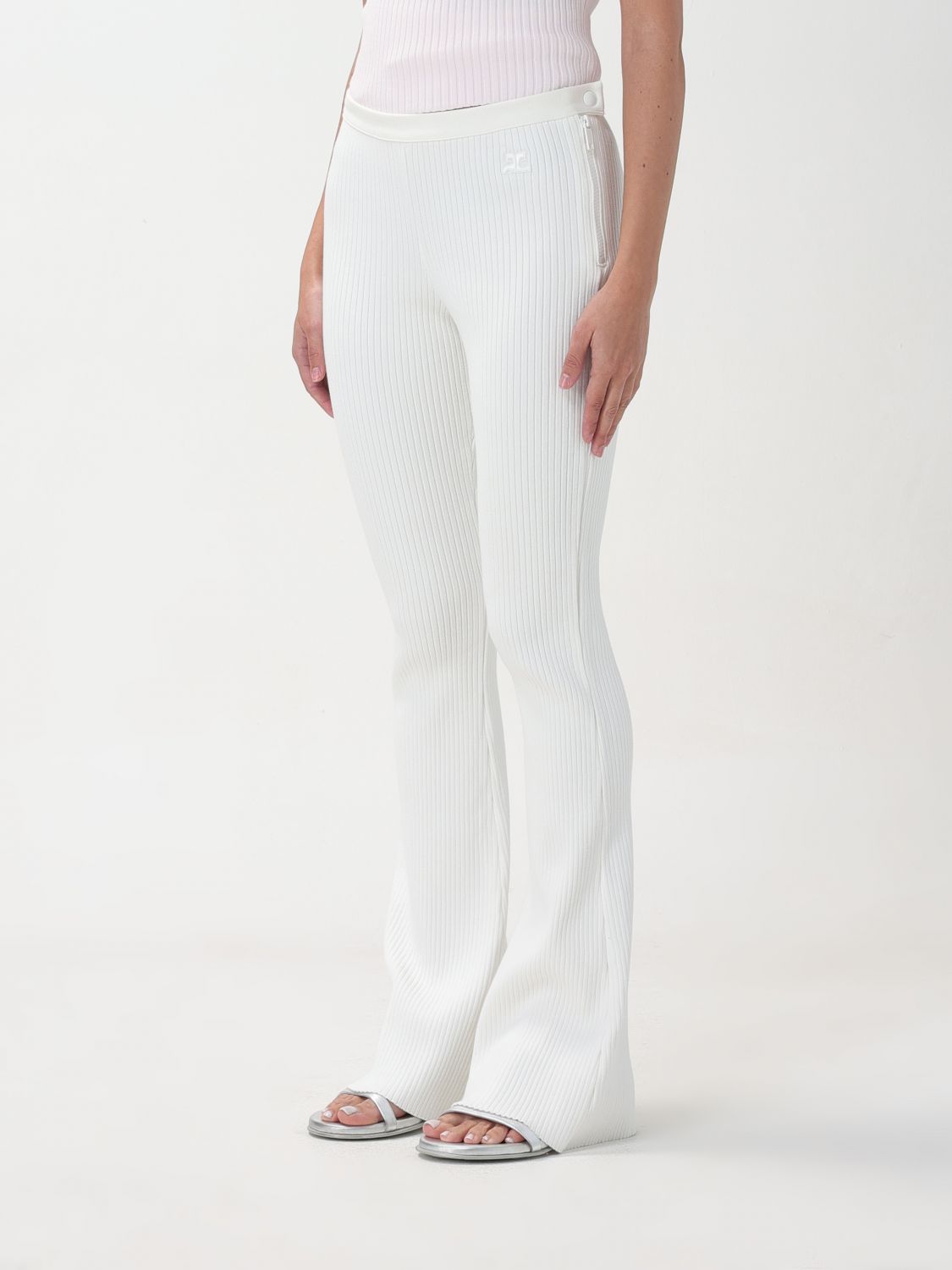 Pants COURRÈGES Woman color White