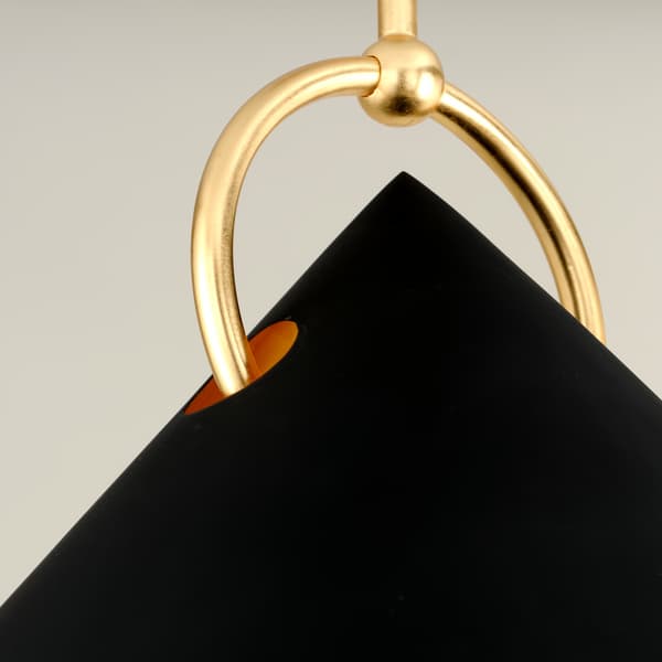 Charm Pendant Light, Light, Small, Black - Andrew Martin