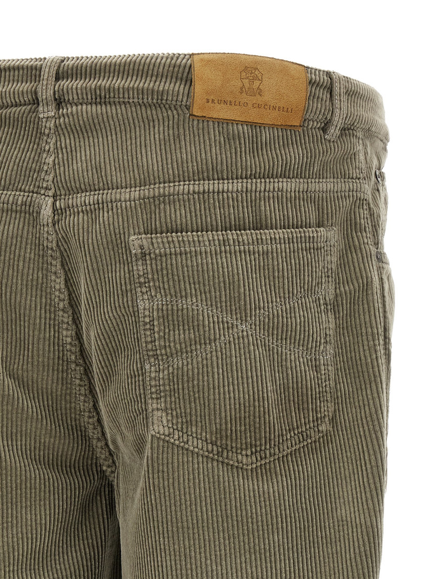 Corduroy Straight-leg Trousers