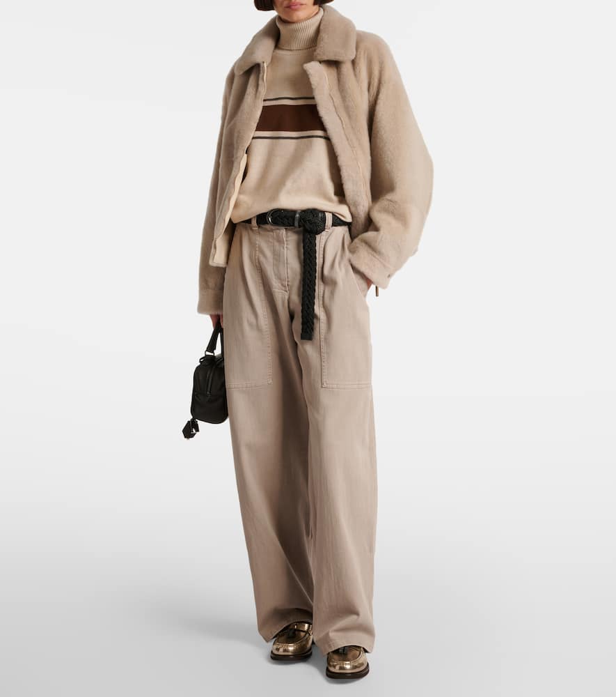 Wool, cashmere, and silk sweater