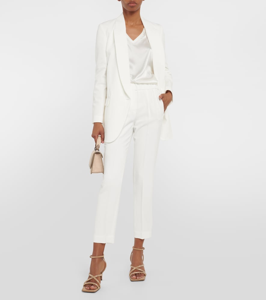 Tailored crêpe pants
