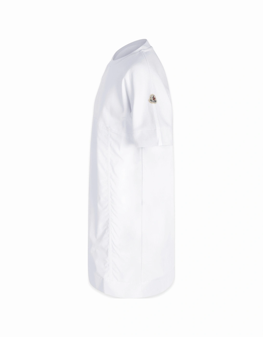 Moncler Girl's KIDS BRANDED COTTON DRESS - White - Size: 10 years