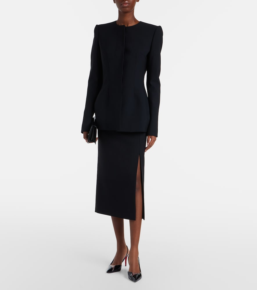 Cutout pencil skirt