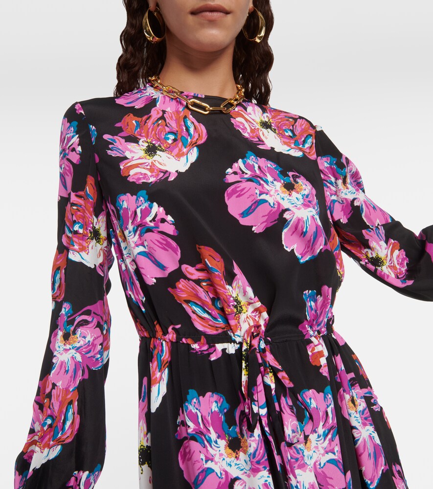 Sydney printed silk-blend maxi dress