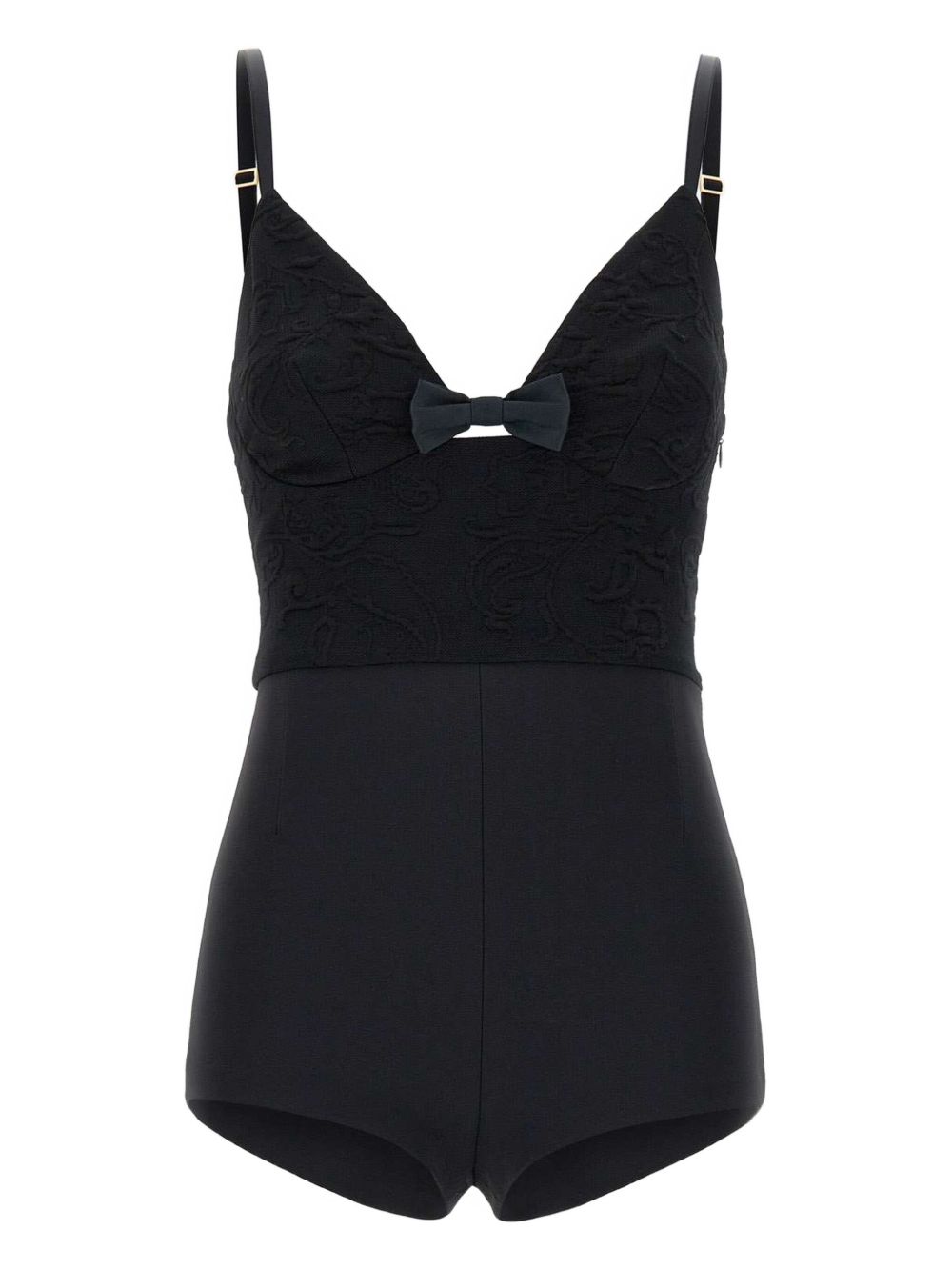 Elisabetta Franchi stretch playsuit - Black