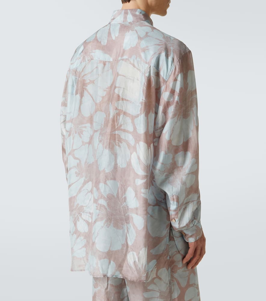 Floral silk shirt