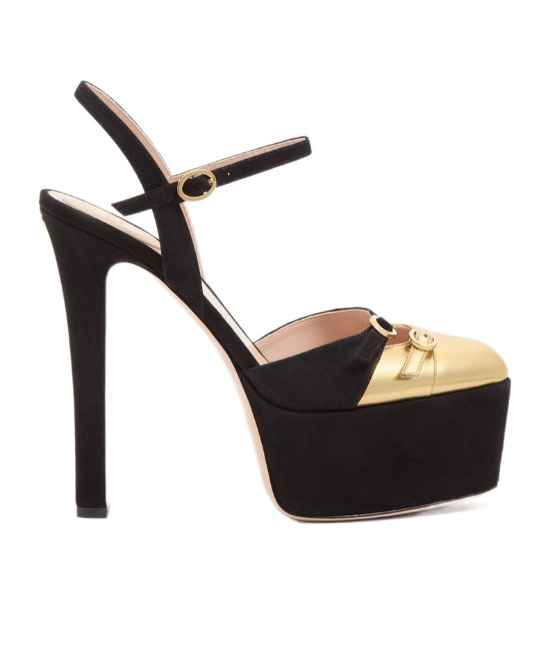 Crasher Platform Pumps In Suede 145mm