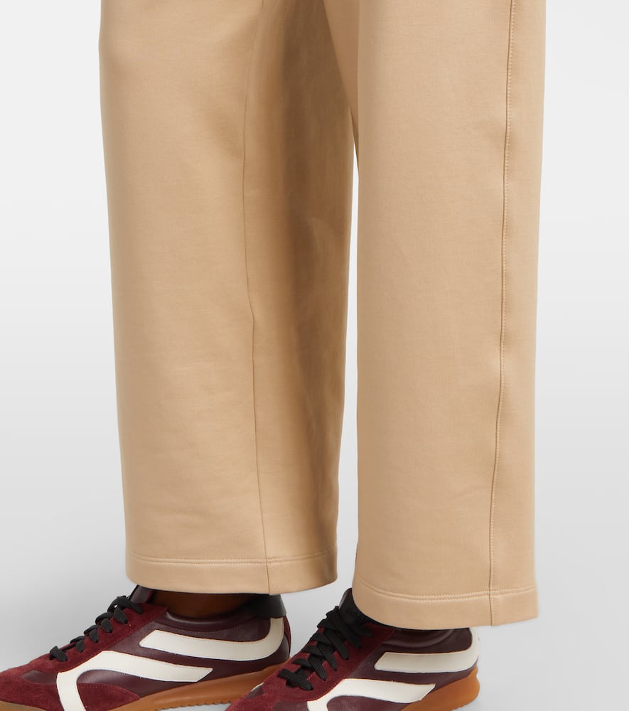 Filovia silk and cotton wide-leg pants