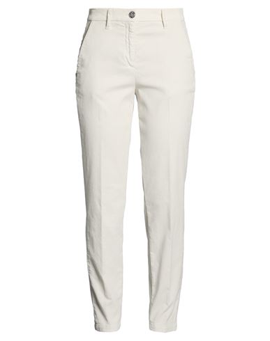 Jacob Cohёn Woman Pants Off white Size 10 Cotton, Lyocell, Elastane