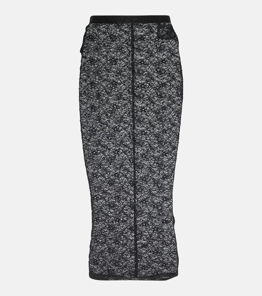 Lace pencil skirt