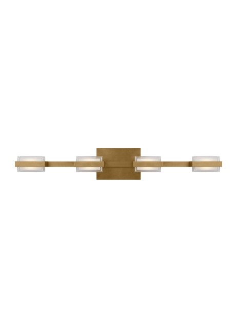 Natural Brass LED Bath Vanity from the Kamden Collection