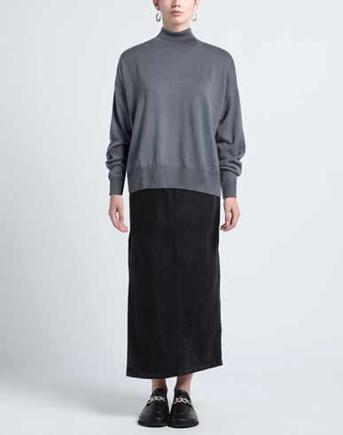 Woman Turtleneck Lead Size 6 Merino Wool