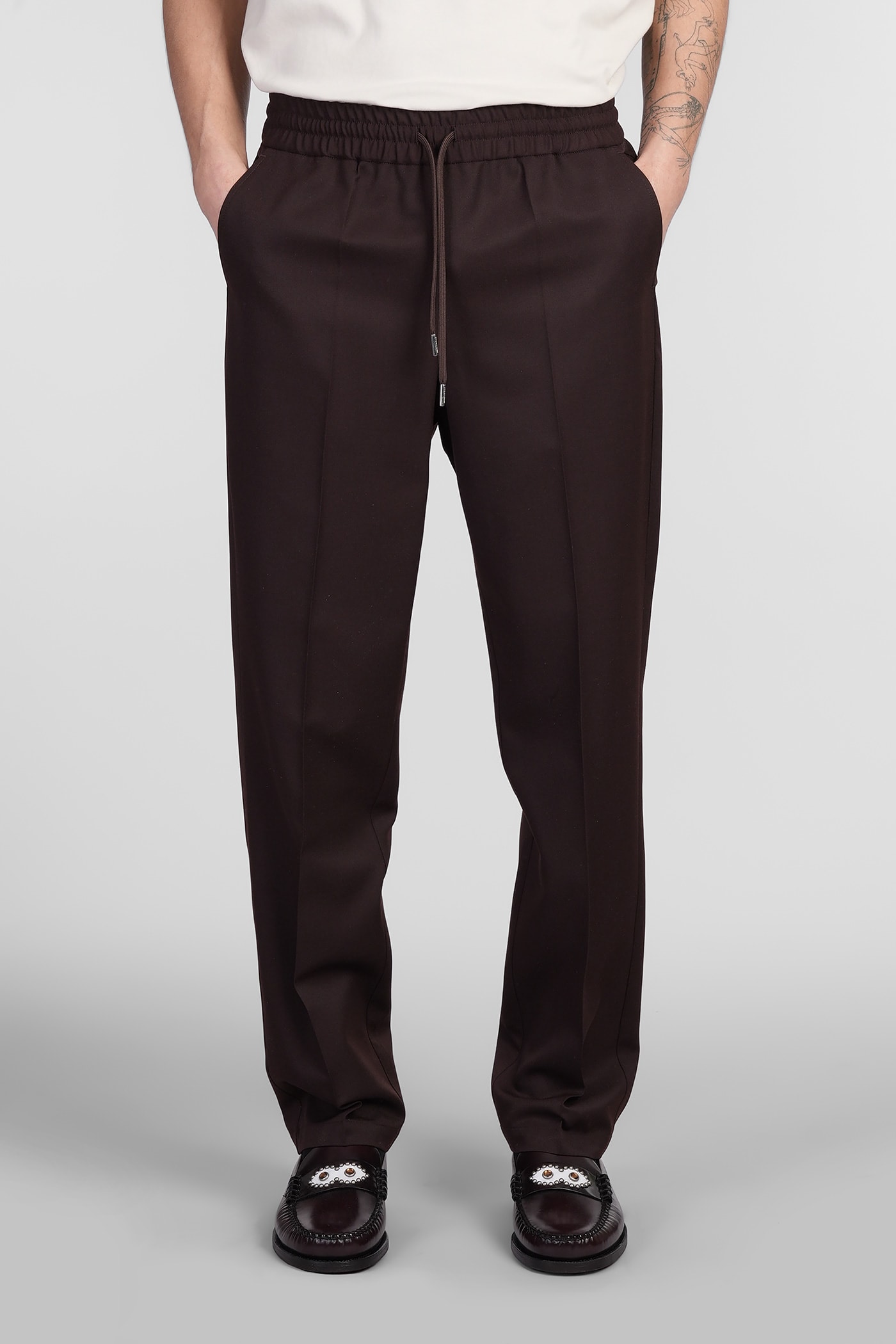 Straight trousers - Brown