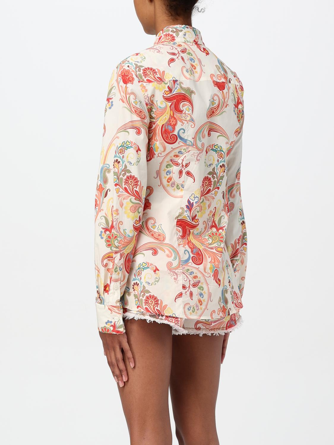 Paisley-print cotton-poplin shirt - White