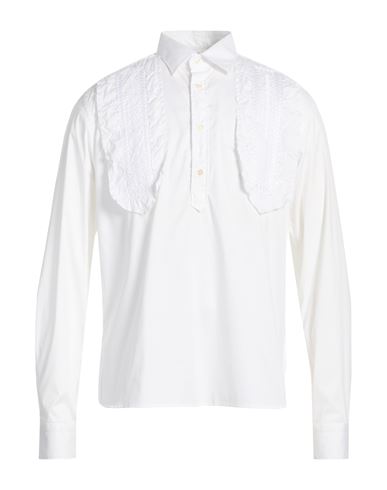 Man Shirt White Size 15 ¾ Cotton, Elastane