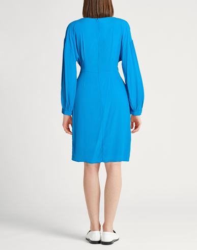 Woman Midi dress Azure Size 4 Acetate, Silk