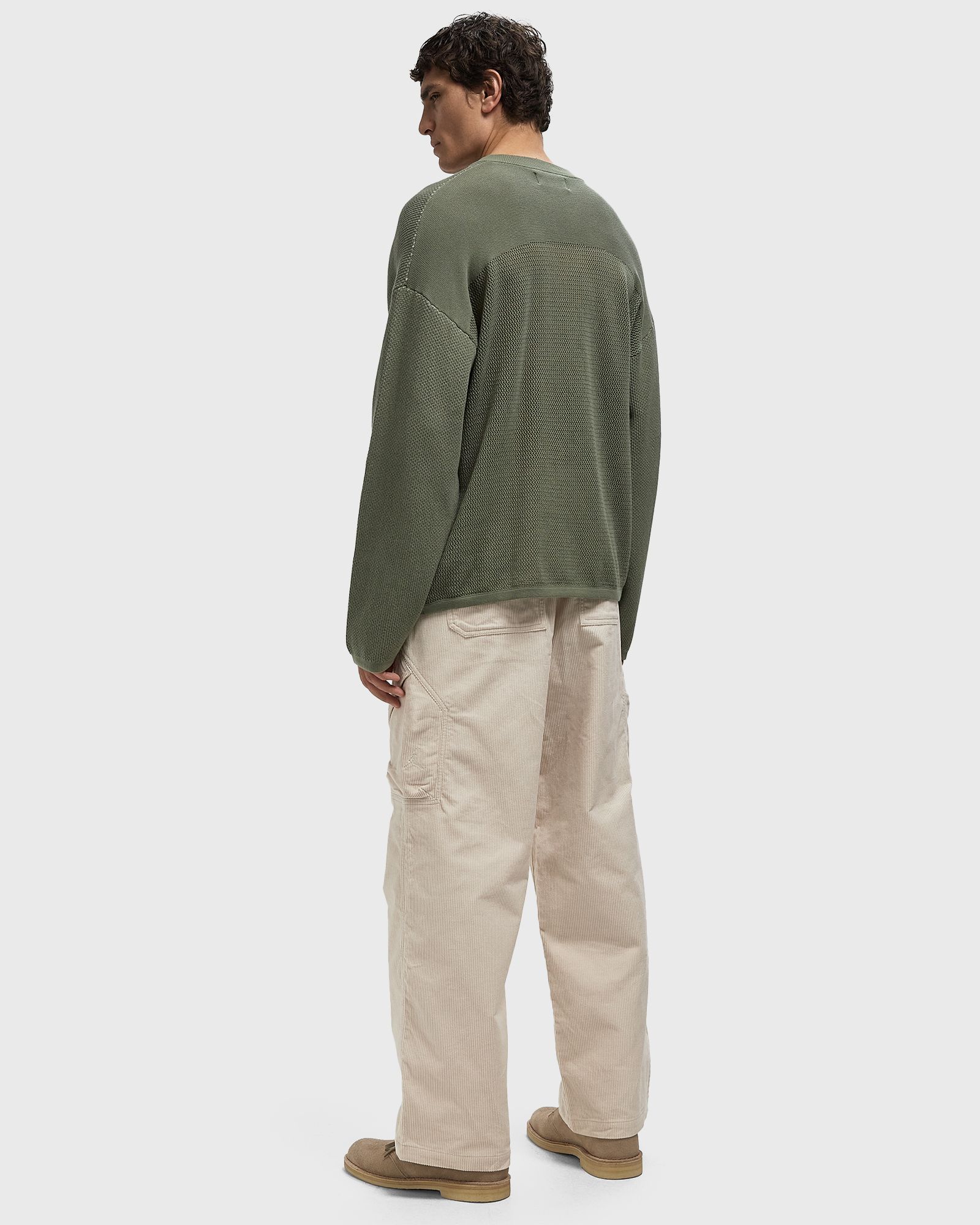 ATELIER KNIT JERSEY green male Longsleeves now available at BSTN